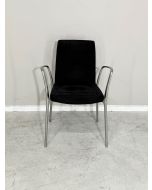 Welltrade vergaderstoel zwart (vs723)