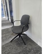 Draaibare vergaderstoel grijs (vs753)