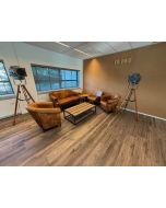 Complete set met bank, stoelen, tafels en lampen (bank072)