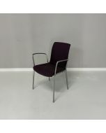 Welltrade vergaderstoel paars (vs725)