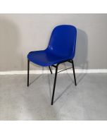 Welltrade kantinestoel blauw (ks507)