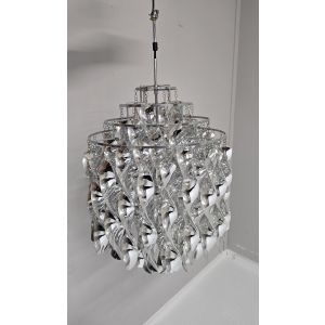 Zilveren hanglamp gedraaid (lamp29)